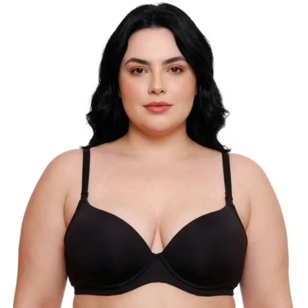 Sutiã Plus Size Liso Com Aro E Bojo Casquinha Corpo Nu