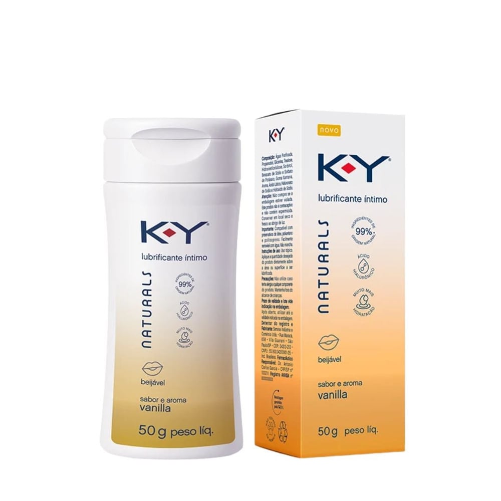 Lubrificante íntimo Beijável Naturals 50g Ky