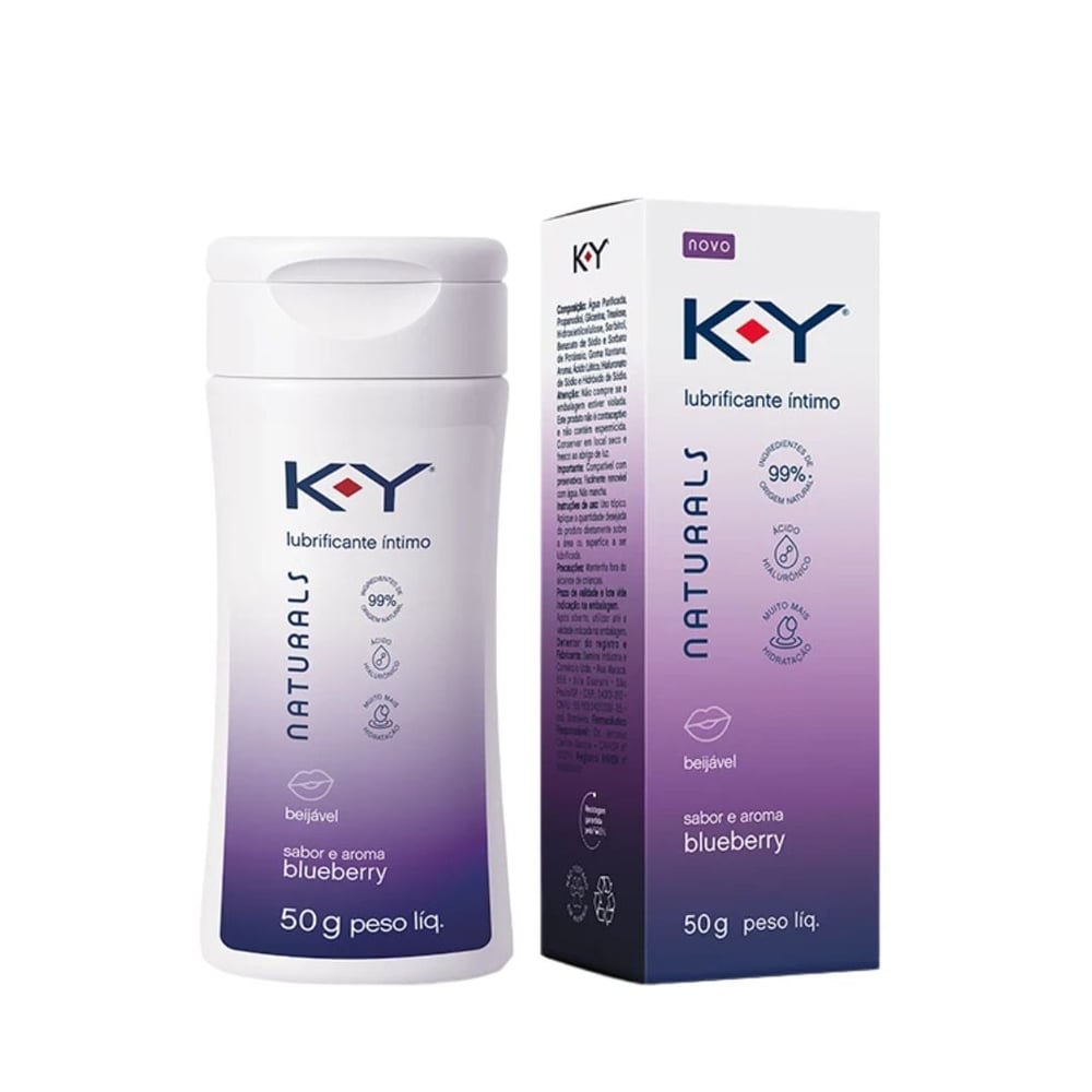 Lubrificante íntimo Beijável Naturals 50g Ky