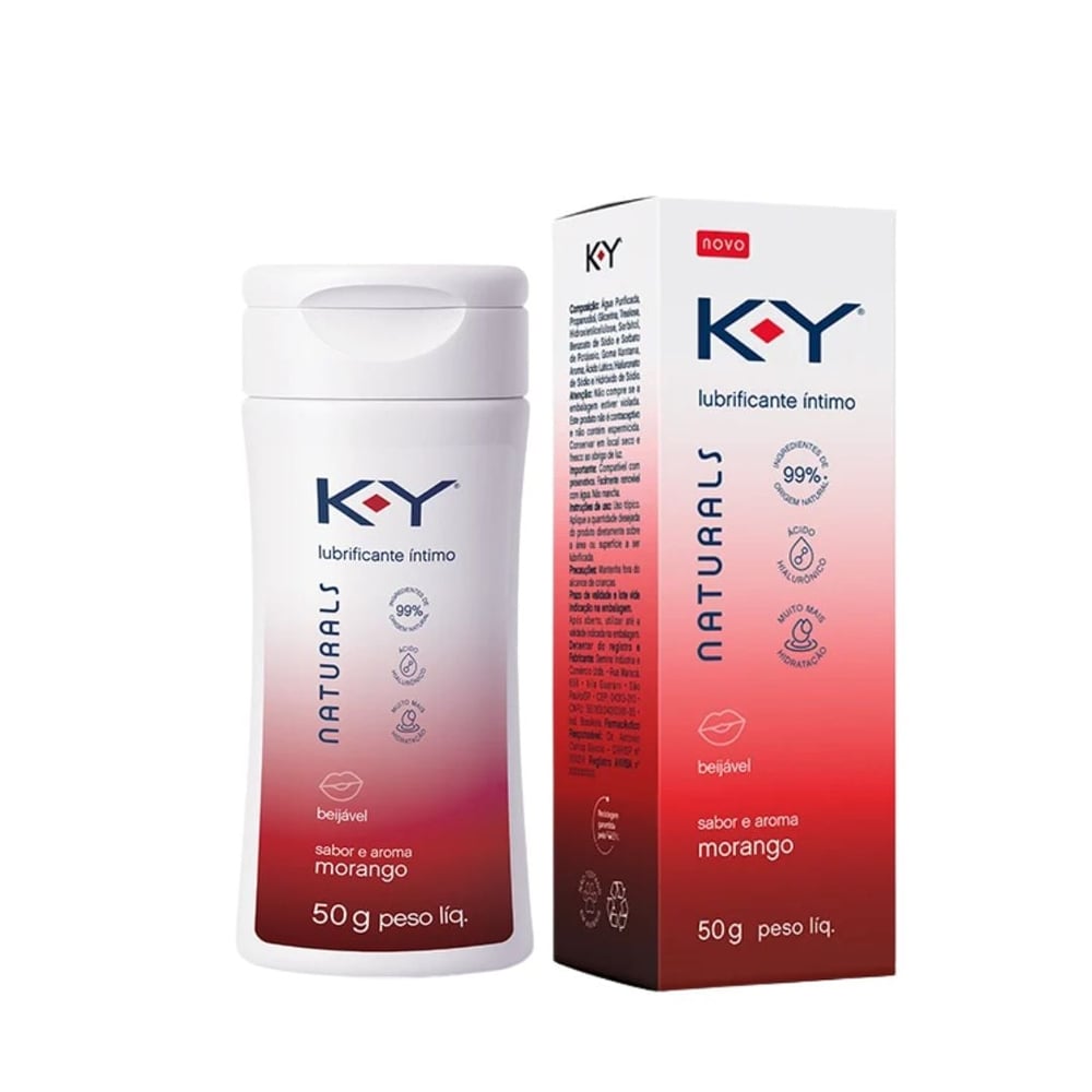 Lubrificante íntimo Beijável Naturals 50g Ky