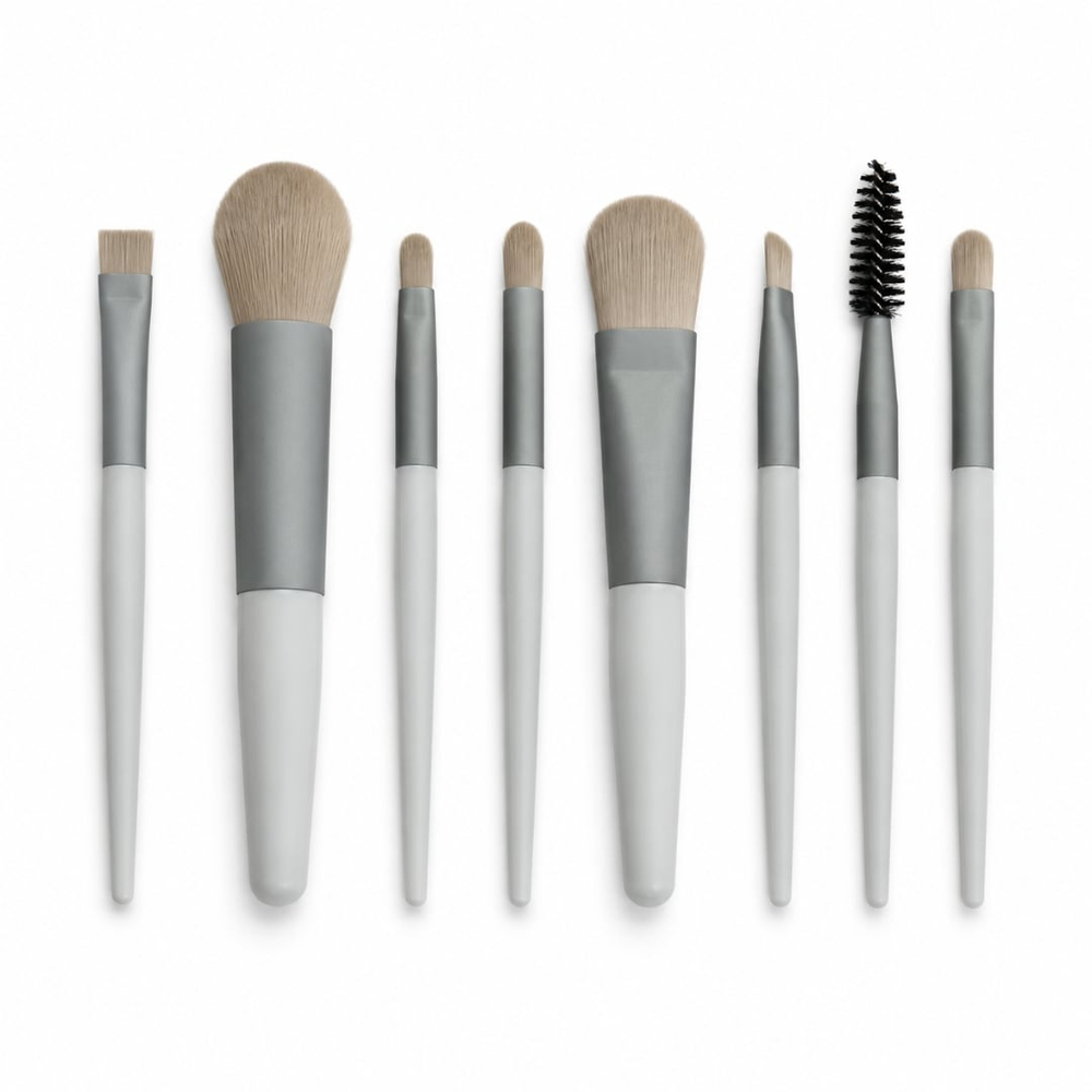 Kit 8 Pincéis Para Maquiagem Com Cerdas Macias Vibe Toys