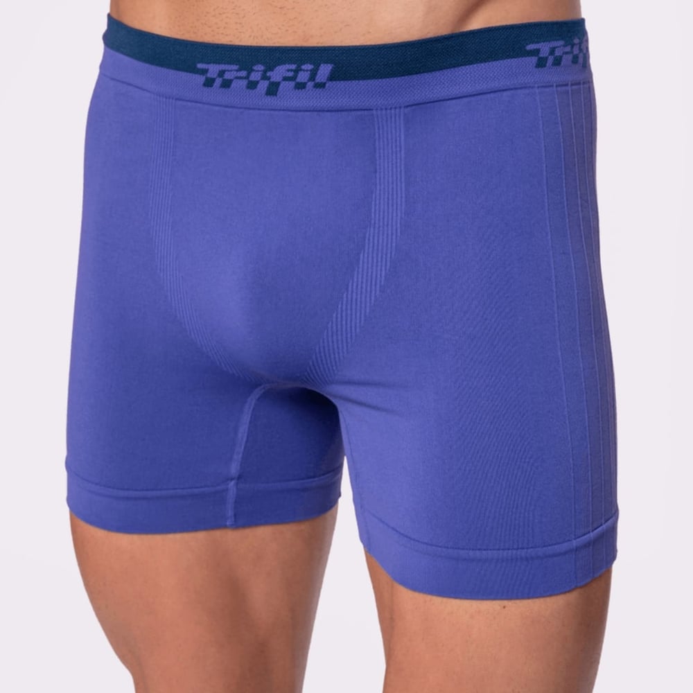 Cueca Boxer Sem Costura Canelado Lateral Trifil
