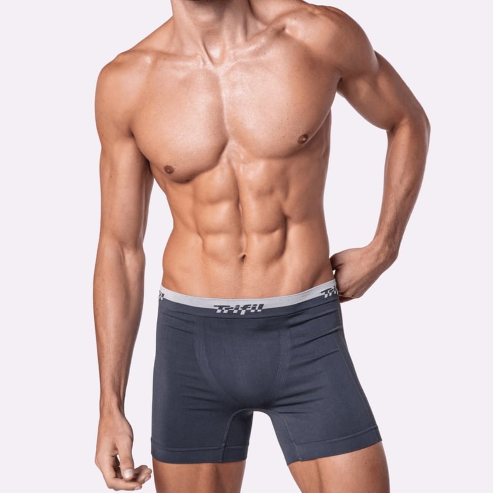 Cueca Boxer Sem Costura Canelado Lateral Trifil