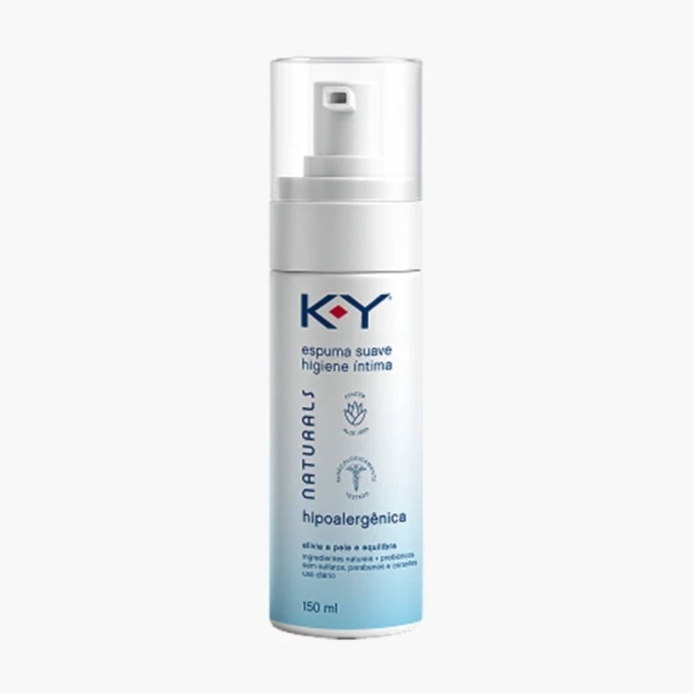 Espuma Suave Higiene íntima Hipoalergênica 150ml Ky