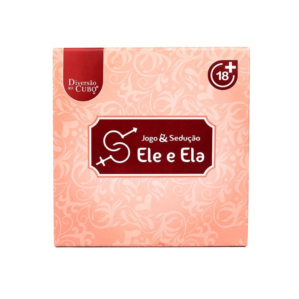 Jogo e Sedução Ele E Ela Com 5 Itens Diversão Ao Cubo