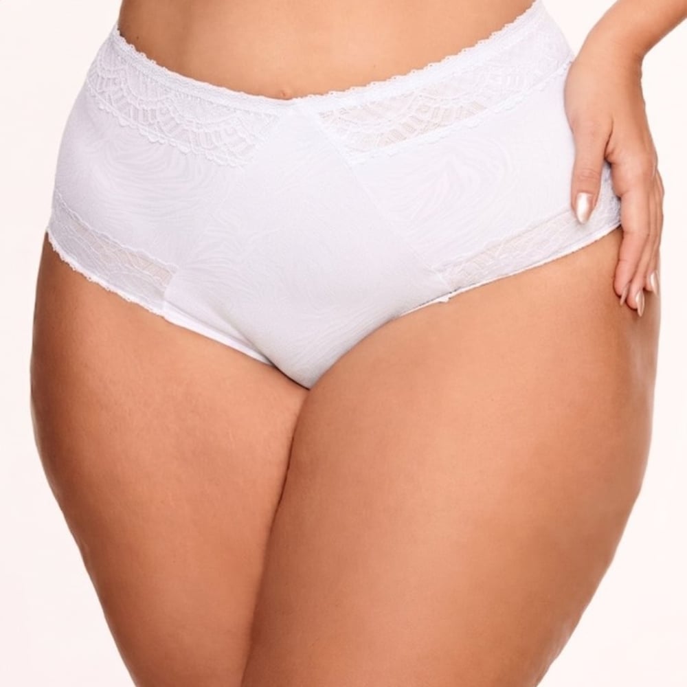 Calcinha Plus Size Cintura Alta Frente V Nayane