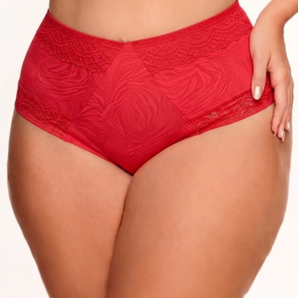 Calcinha Plus Size Cintura Alta Frente V Nayane