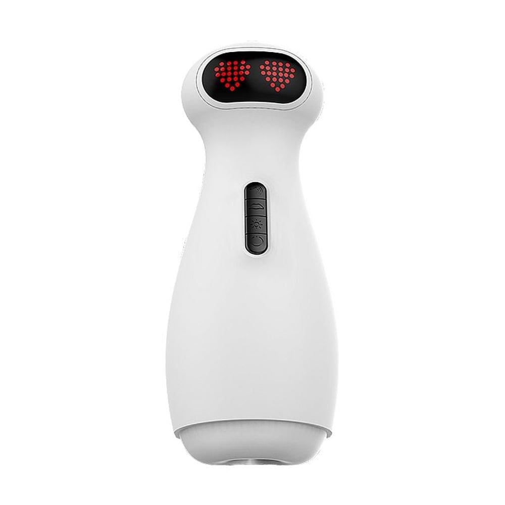 Masturbador Lanterna Robot Com Gemidos 10 Modos De Vibração E 3 Modos De Sucção