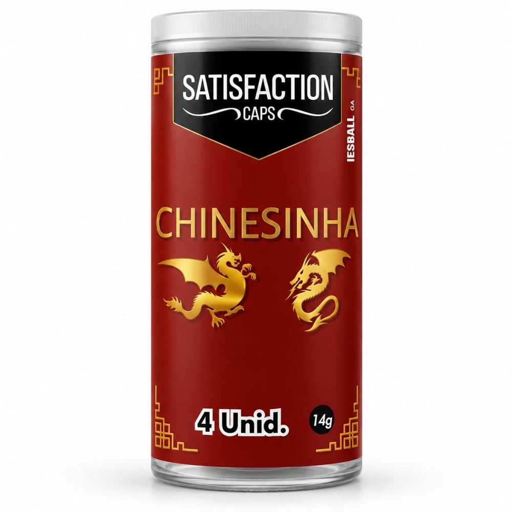 Chinesinha Bolinha Com óleo De Massagem Corporal 04 Unidades Satisfaction Caps