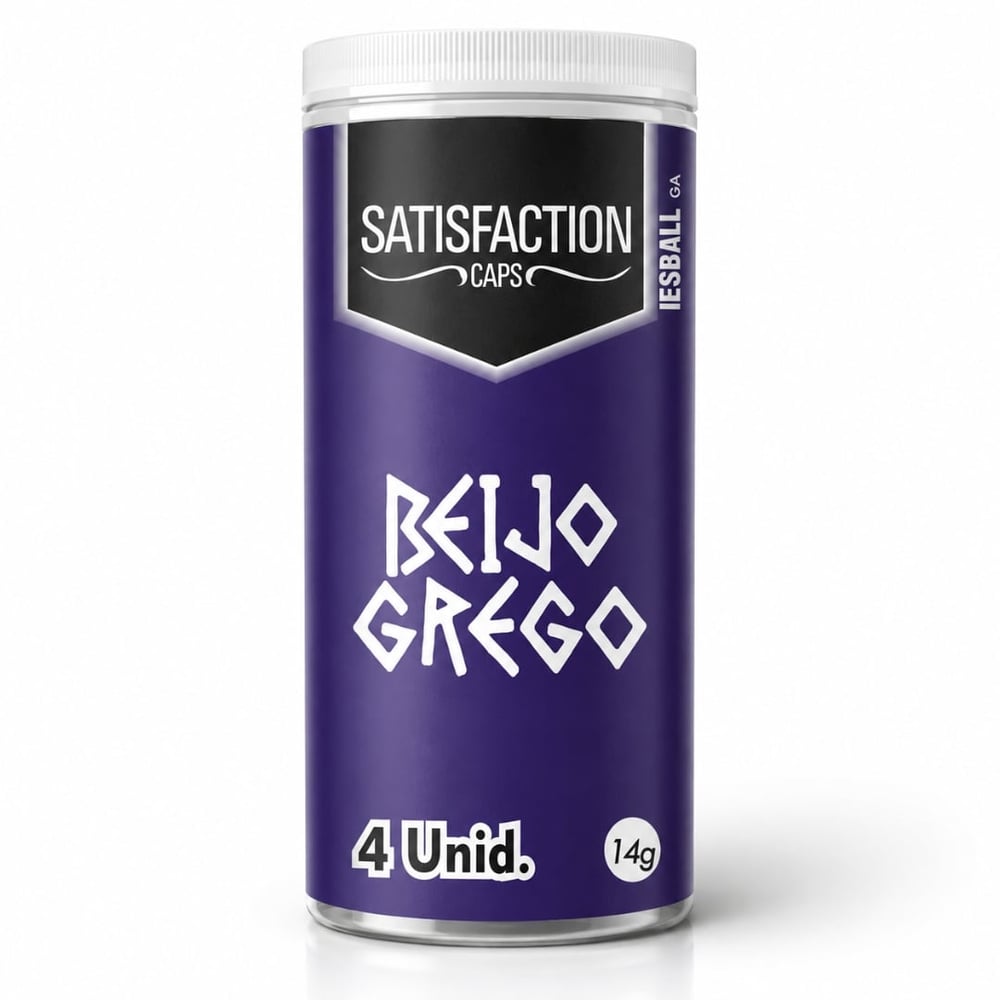 Bolinha Beijo Grego 04 Unidades Satisfaction Caps