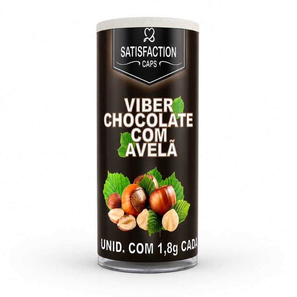 Viber Chocolate Com Avelã 04 Unidades Satisfaction Caps