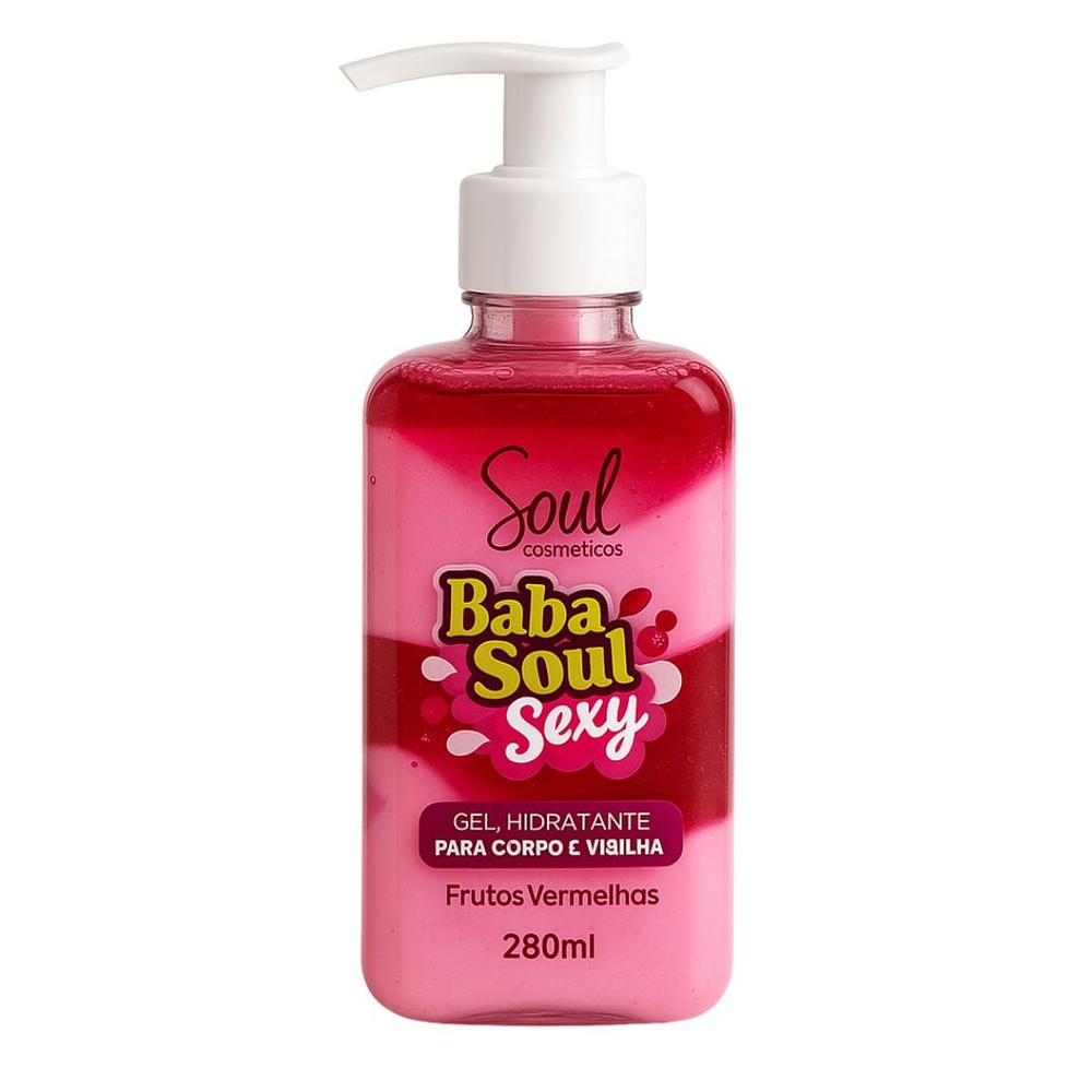 Baba Soul Gel Hidratante Sexy Para Corpo E Virilha 280ml Soul Cosméticos