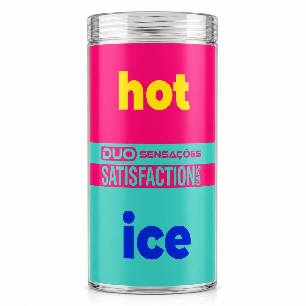 Hot Ice Duo Sensações Bolinha Com óleo De Massagem 2 Unidades Satisfaction