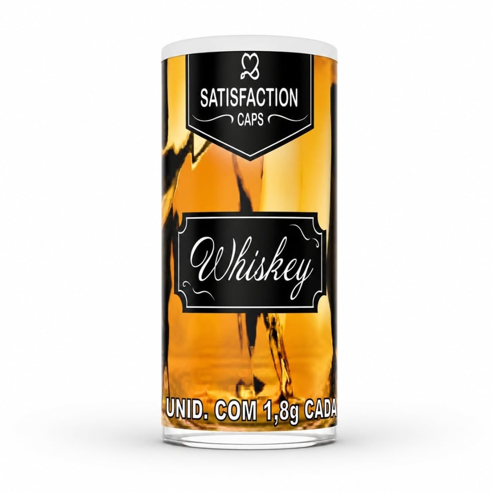 Whiskey Bolinha Com óleo Para Massagem Corporal 03 Unidades Satisfaction Caps