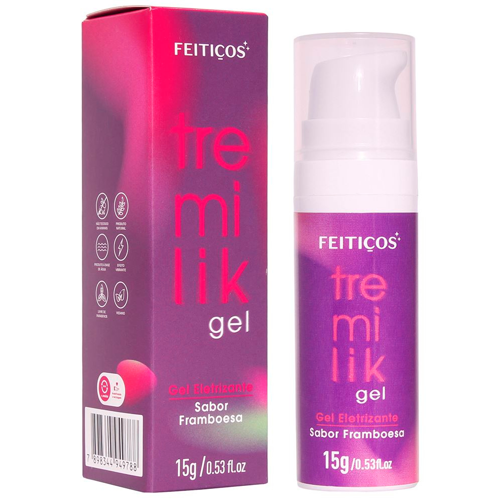 Tremilik Gel Eletrizante Beijável 15g Feitiços