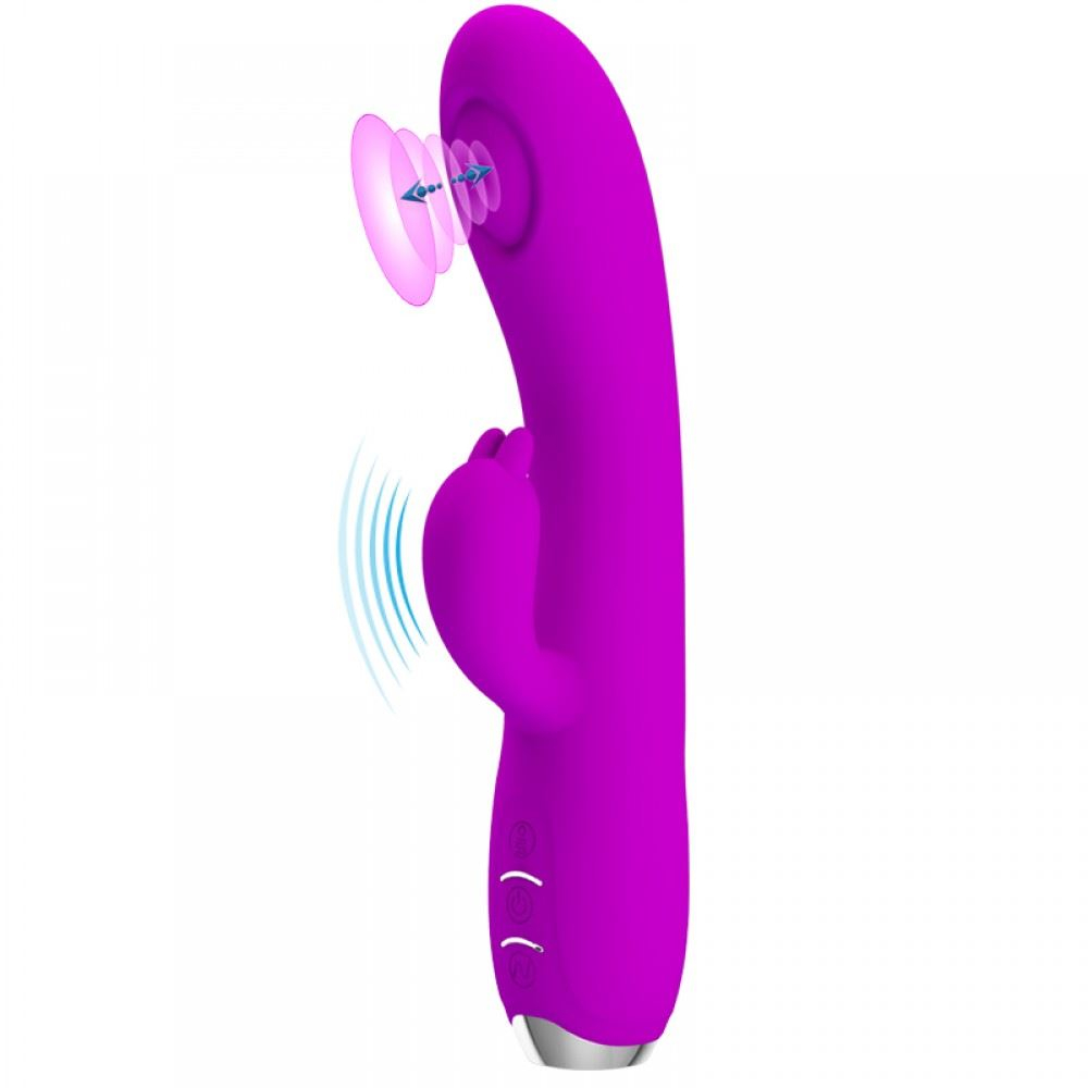 Vibrador Regina Jack Rabbit 3 Em 1 Vibração E Pulsação Pretty Love
