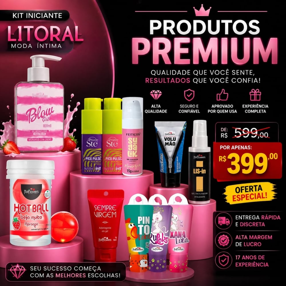Super Kit Iniciante Com 35 Itens Litoral Moda íntima