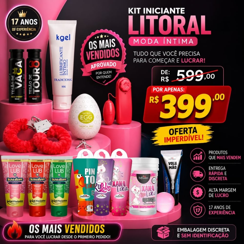 Super Kit Iniciante Com 35 Itens Litoral Moda íntima