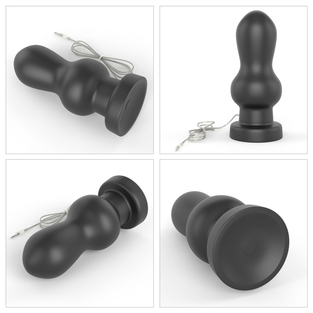 Plug Anal Rammer 10 Vibrações E Controle Com Fio 18 X 8,3cm Lovetoy