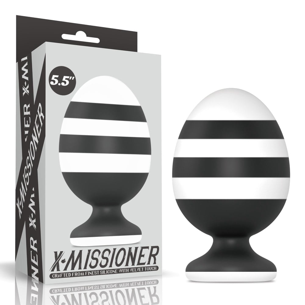 Plug Anal Com Listras 14 X 8,5cm Linha X-missioner Lovetoy