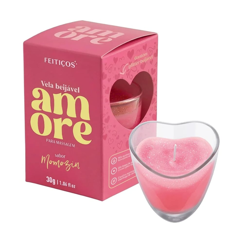 Vela Beijável Para Massagem Amore 30g Feitiços