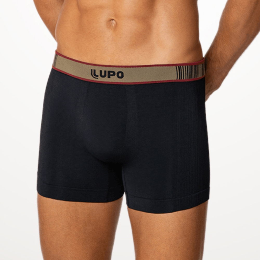 Cueca Boxer Microfibra Sem Costura Lupo