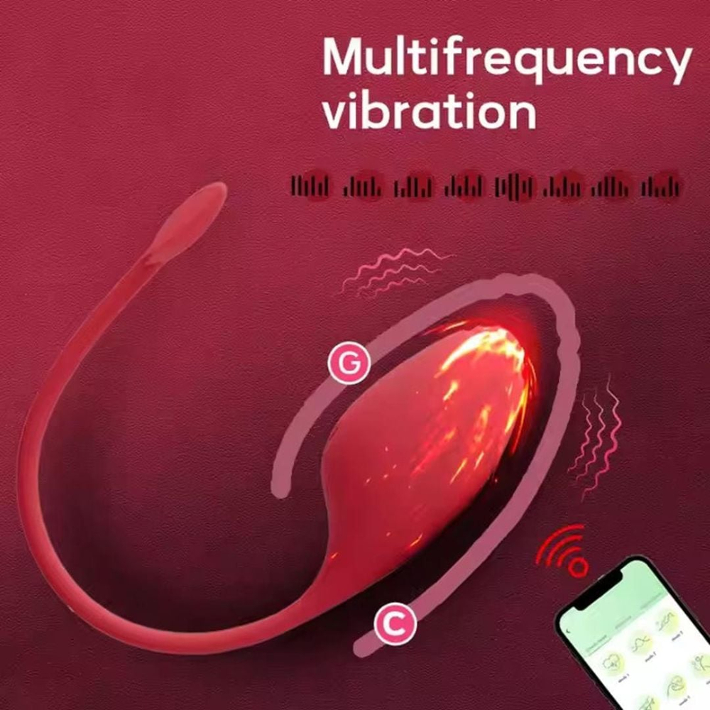 Vibrador De Casal Bump Orgasm 9 Vibrações Controle Por Aplicativo