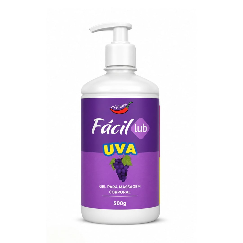 Fácil Lub Gel Lubrificante Beijável 500g Chillies
