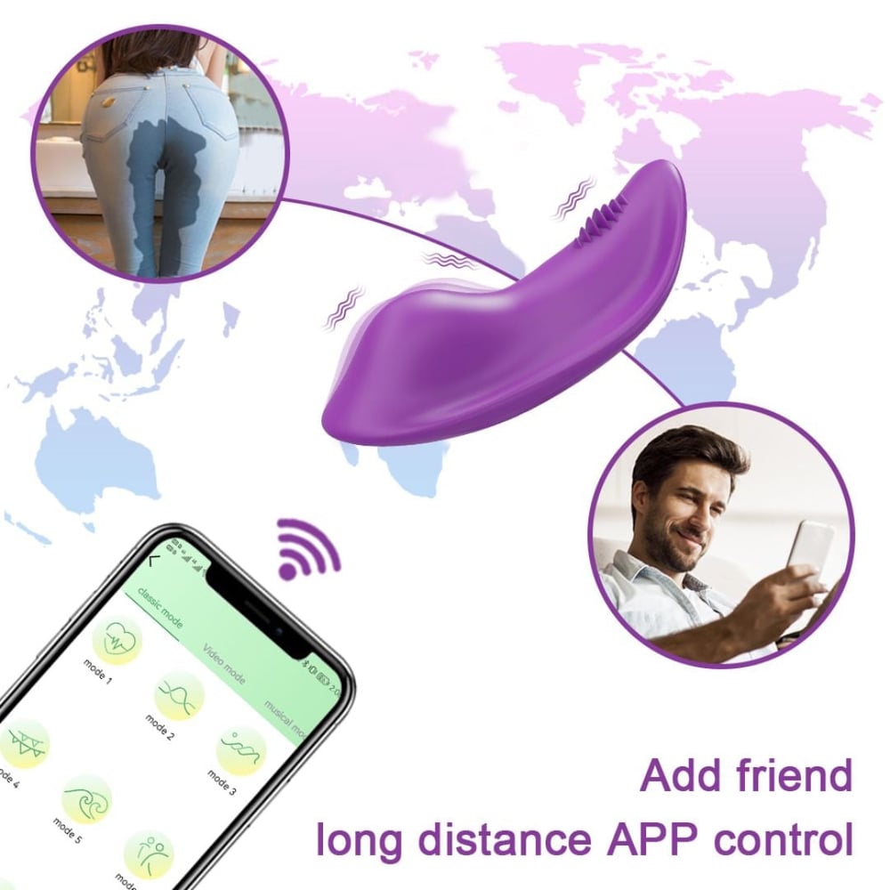 Calcinha Vibratória 9 Modos De Vibração App Control Vibe Toys
