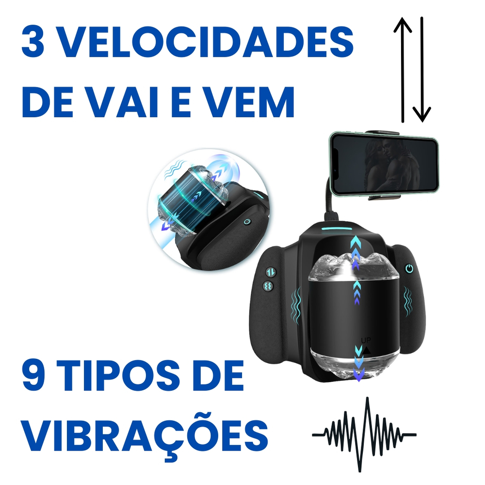 Hand Stroker Masturbardor Vai E Vem Recarregável Vibe Toys