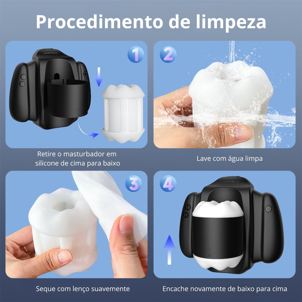 Hand Stroker Masturbardor Vai E Vem Recarregável Vibe Toys