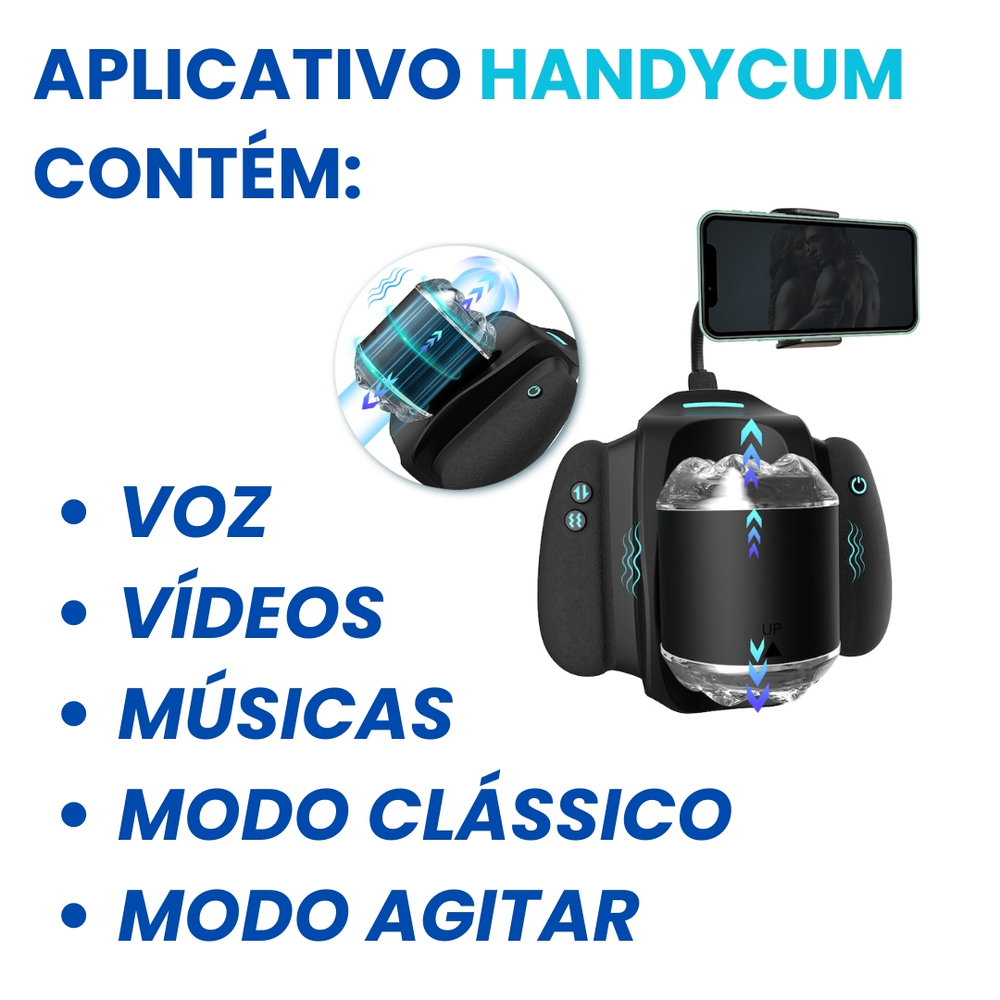Hand Stroker Masturbardor Vai E Vem Recarregável Vibe Toys