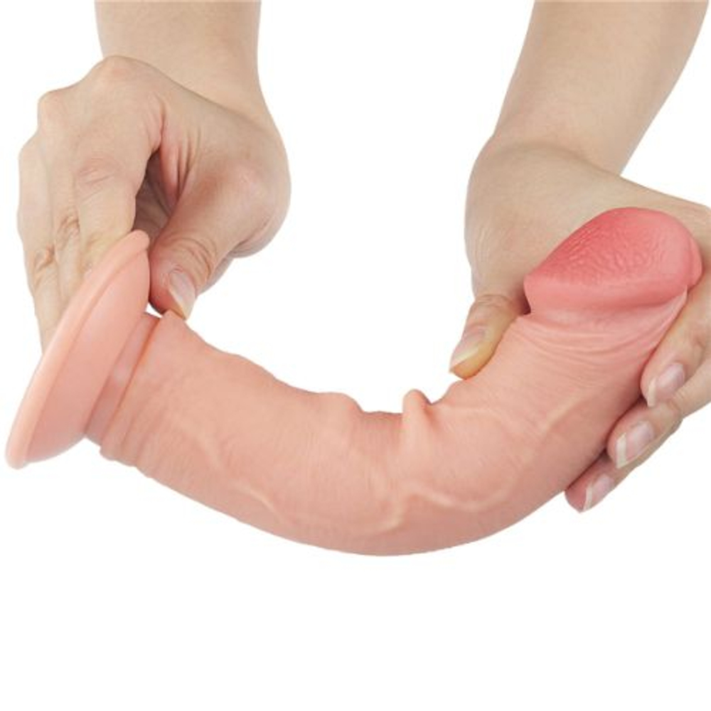 Pênis Realístico Flexível Com Pele Deslizante E Ventosa 20 X 3,8cm Vibe Toys