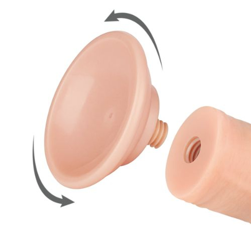 Pênis Realístico Flexível Com Pele Deslizante E Ventosa 20 X 3,8cm Vibe Toys