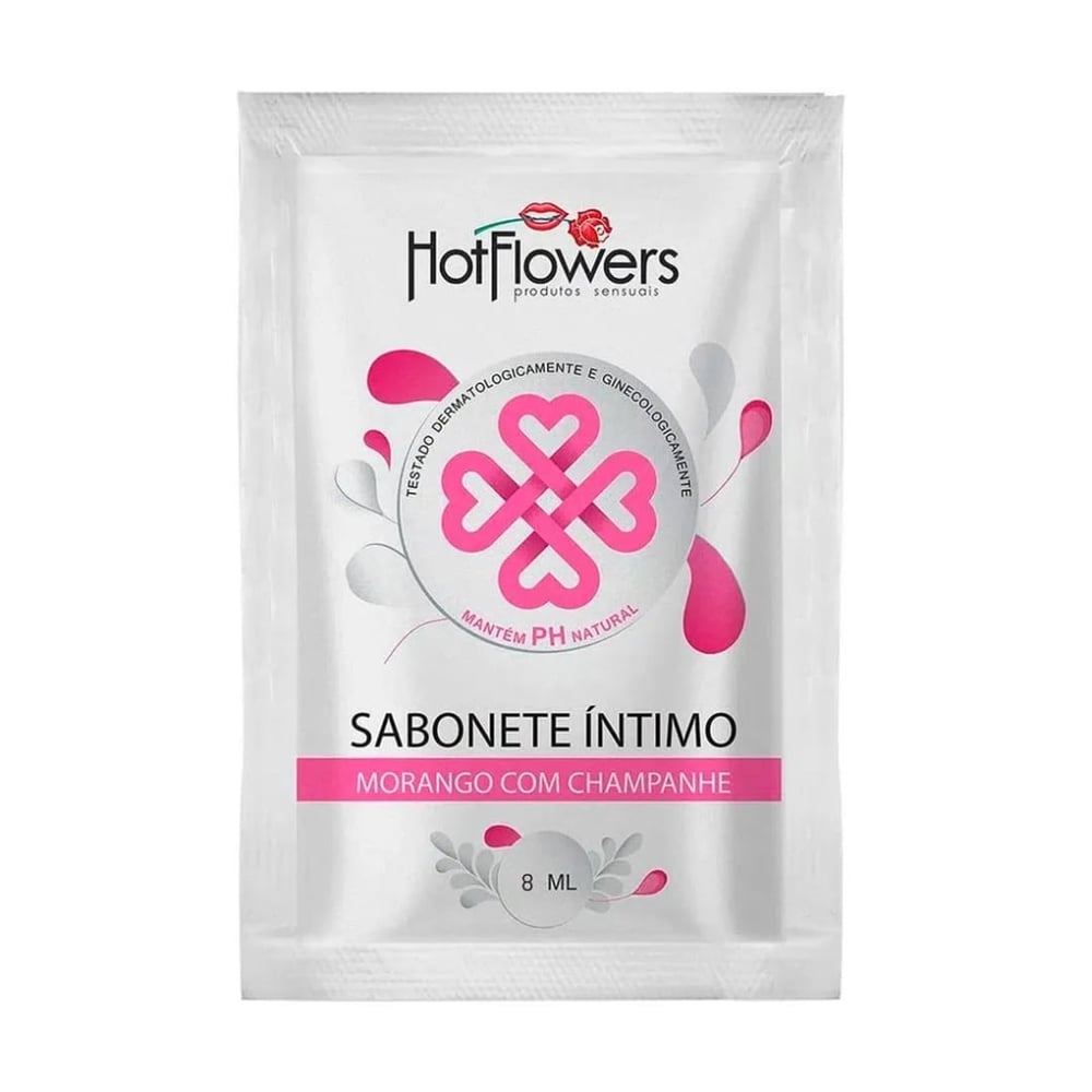 Sabonete íntimo Sachê 8 Ml Hot Flowers