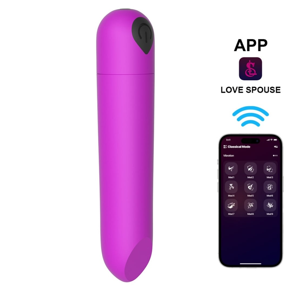 Bullet Wireless Com 10 Vibrações Via App Vibe Toys
