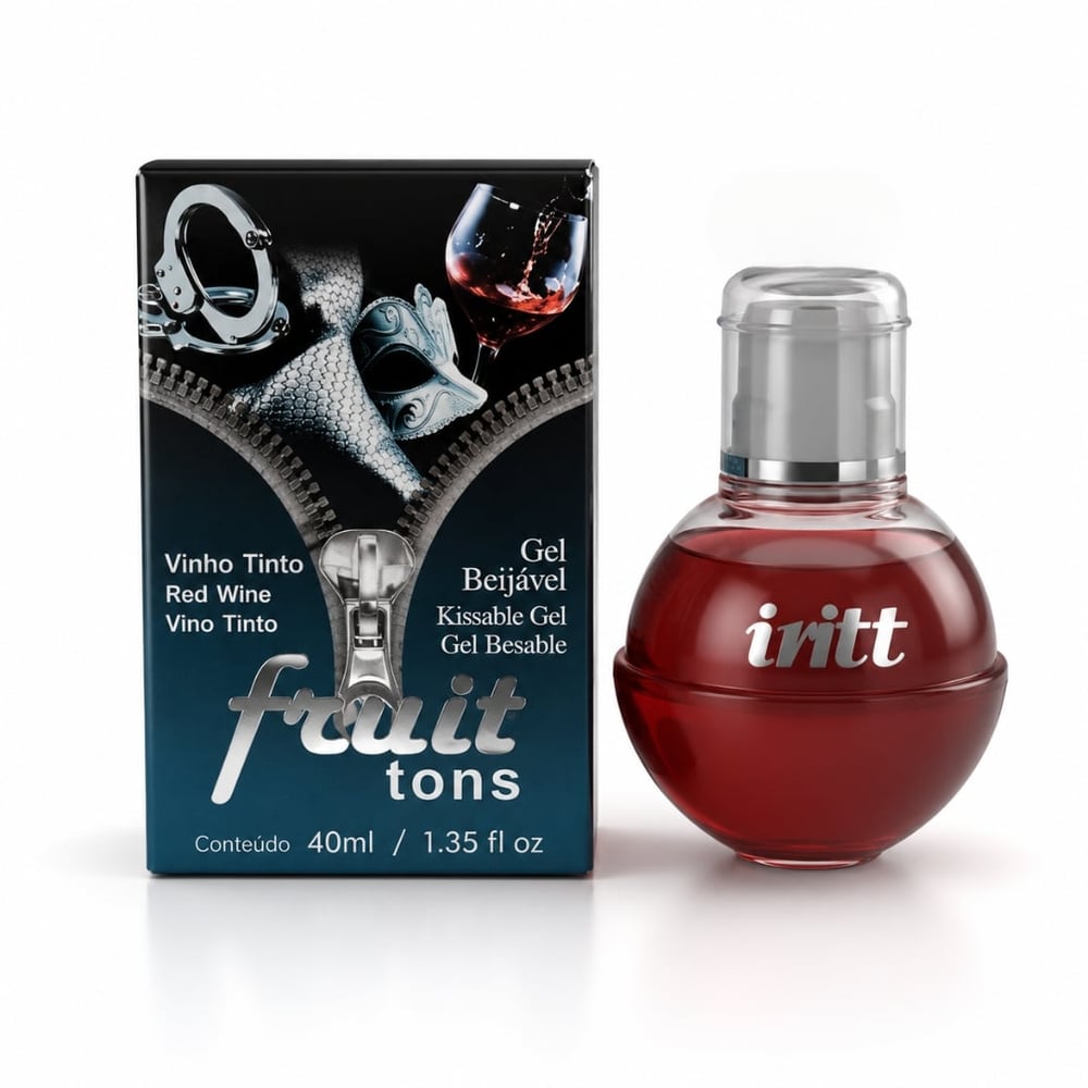 Fruit 50 Tons Gel Comestivel Vinho Tinto 40 Ml Intt