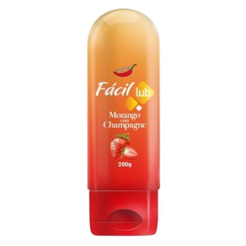 Fácil Lub Gel Lubrificante Beijável 200g Chillies