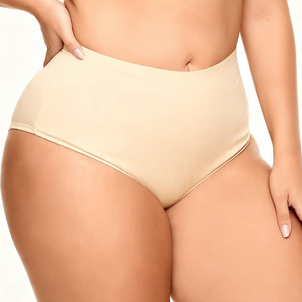Calcinha Plus Size Cintura Alta Maxi Nayane