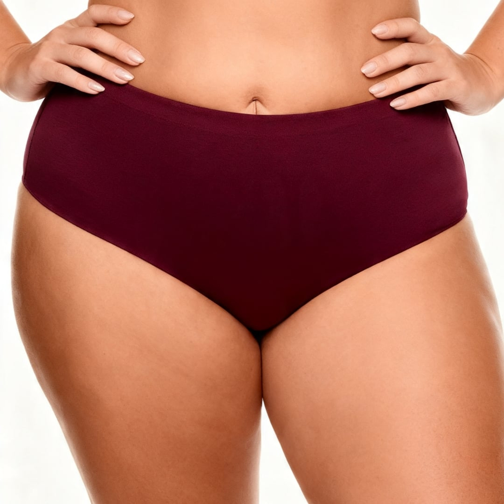 Calcinha Plus Size Cintura Alta Maxi Nayane