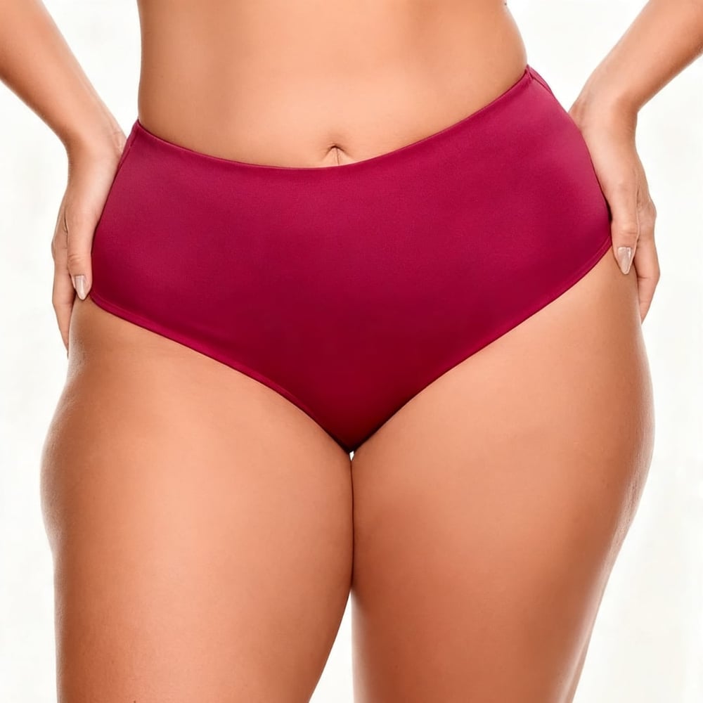 Calcinha Plus Size Cintura Alta Maxi Nayane