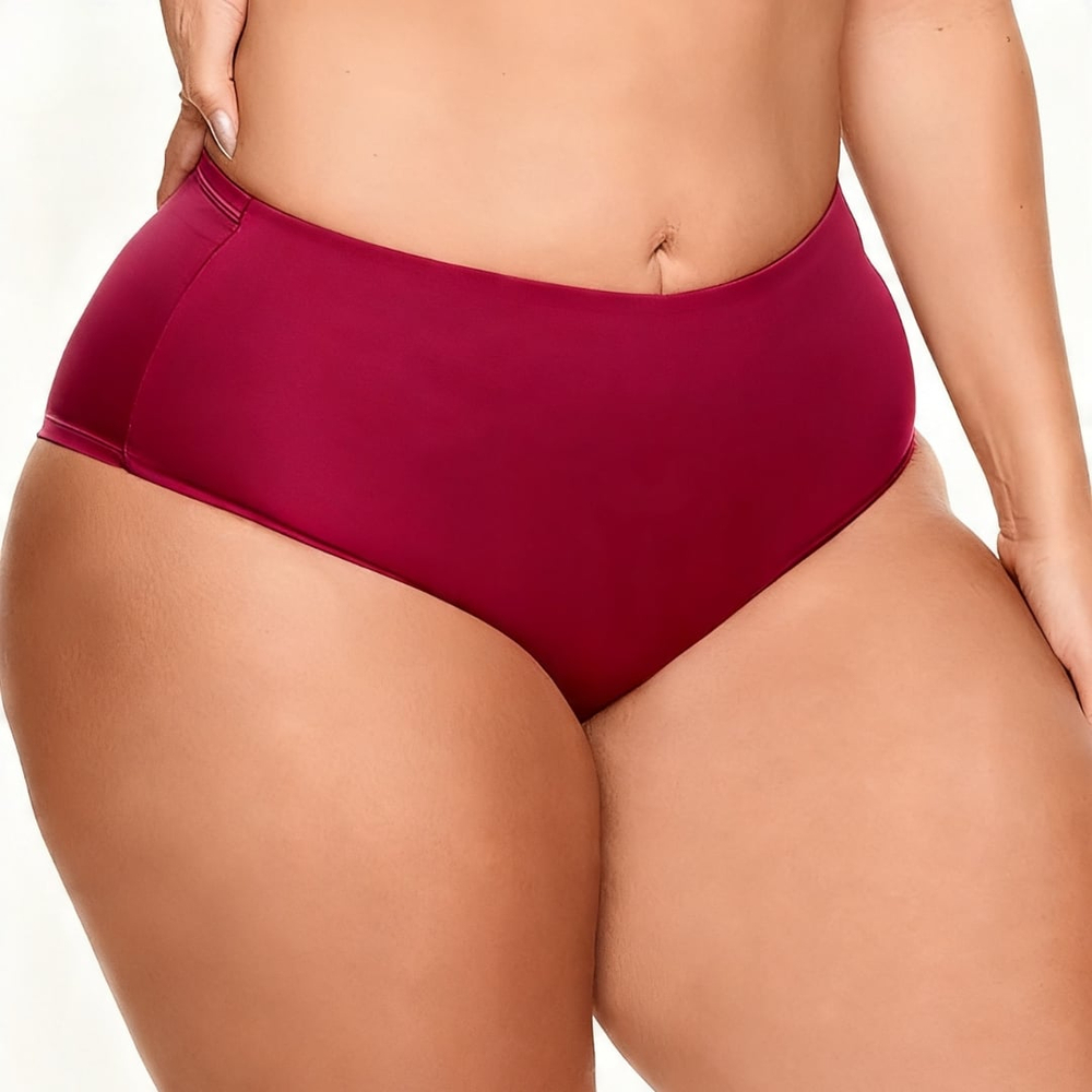 Calcinha Plus Size Cintura Alta Maxi Nayane