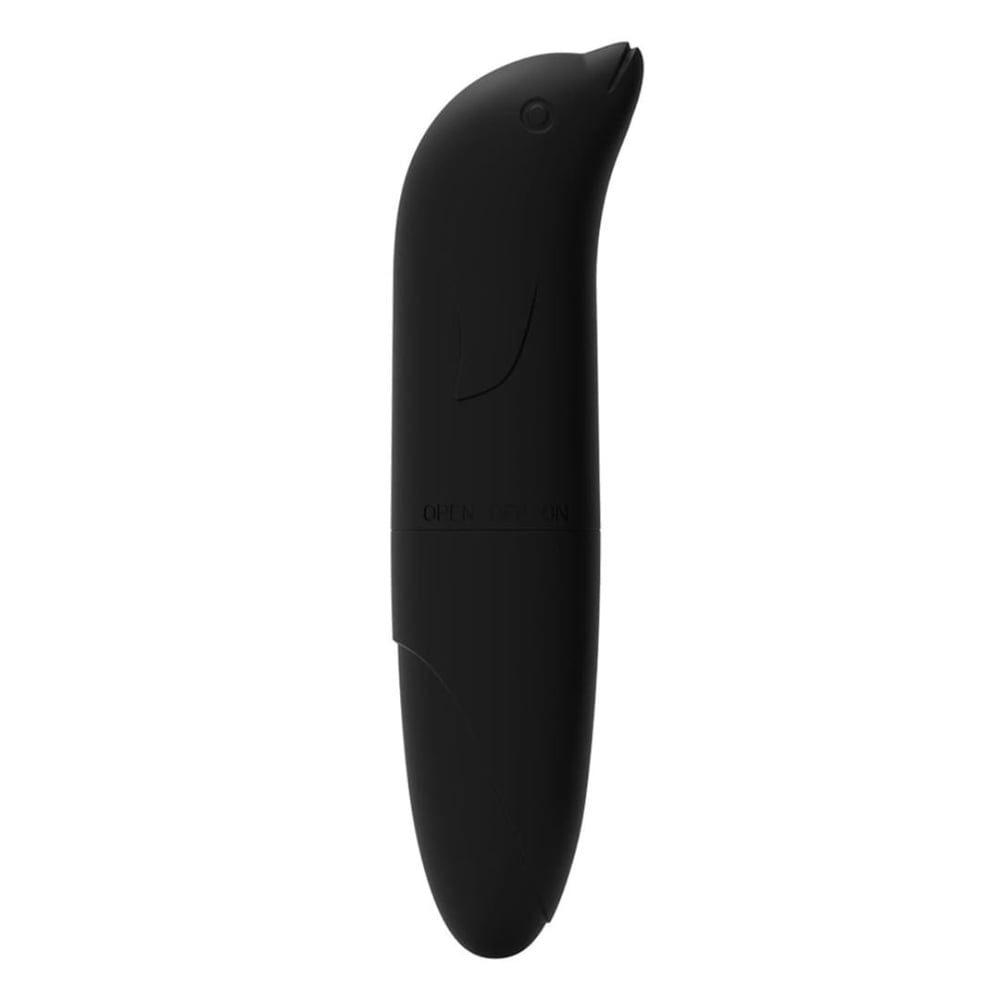 Vibrador Golfinho Plástico Liso Preto Vibe Toys