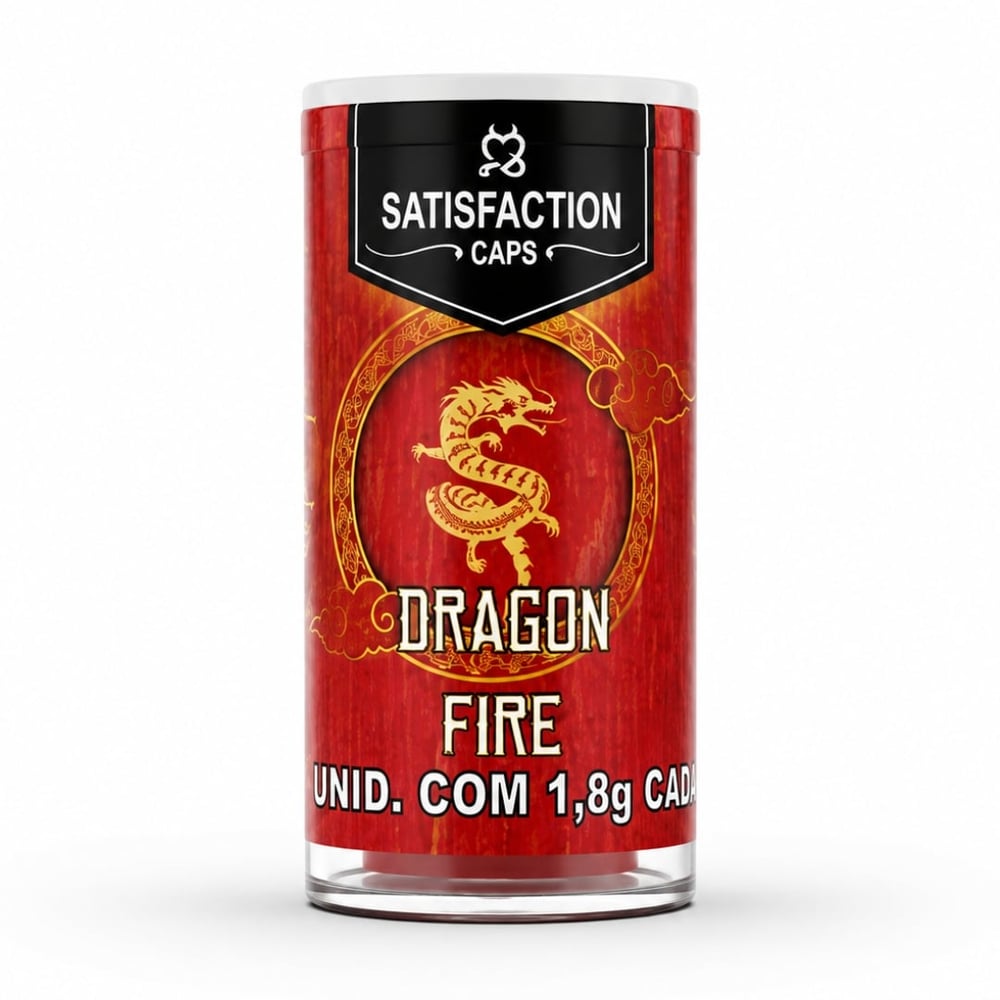 Dragon Fire Bolinha Com óleo Para Massagem Corporal 03 Unidades Satisfaction Caps
