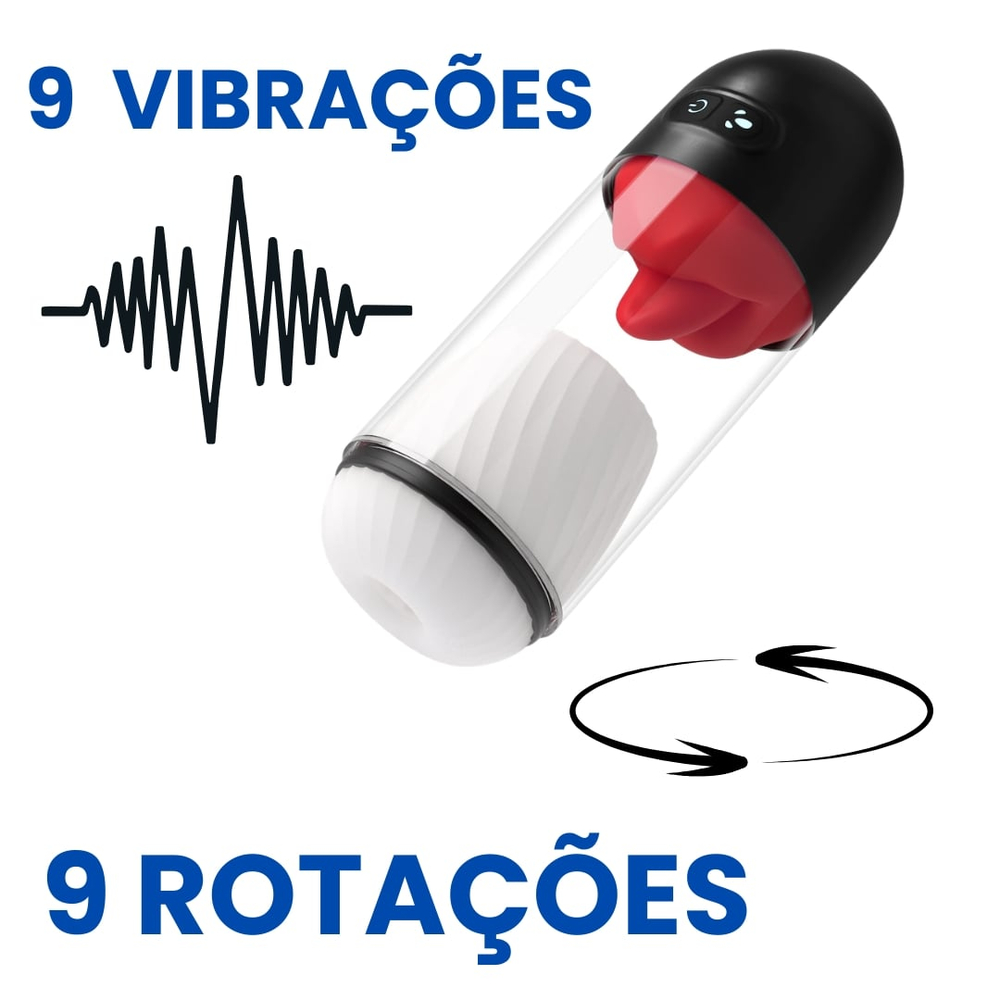 Masturbardor Lanterna Língua Com Vibração E Rotação Vibe Toys