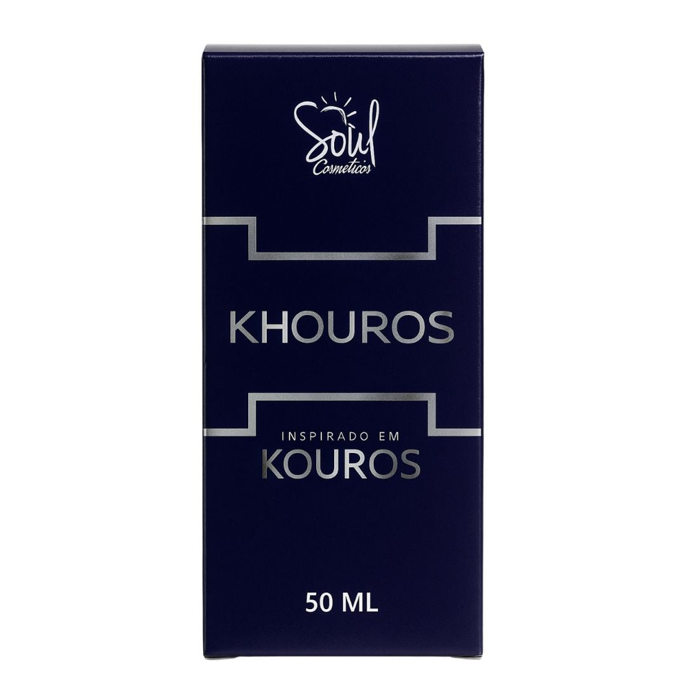 Khouros Colônia Masculina 50ml Soul Cosméticos 