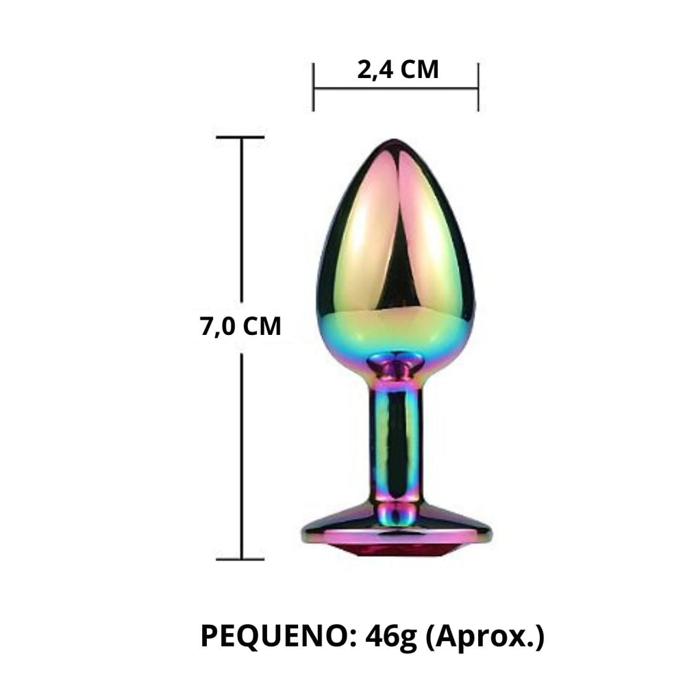 Plug Anal Metal Colors Pequeno Vibe Toys