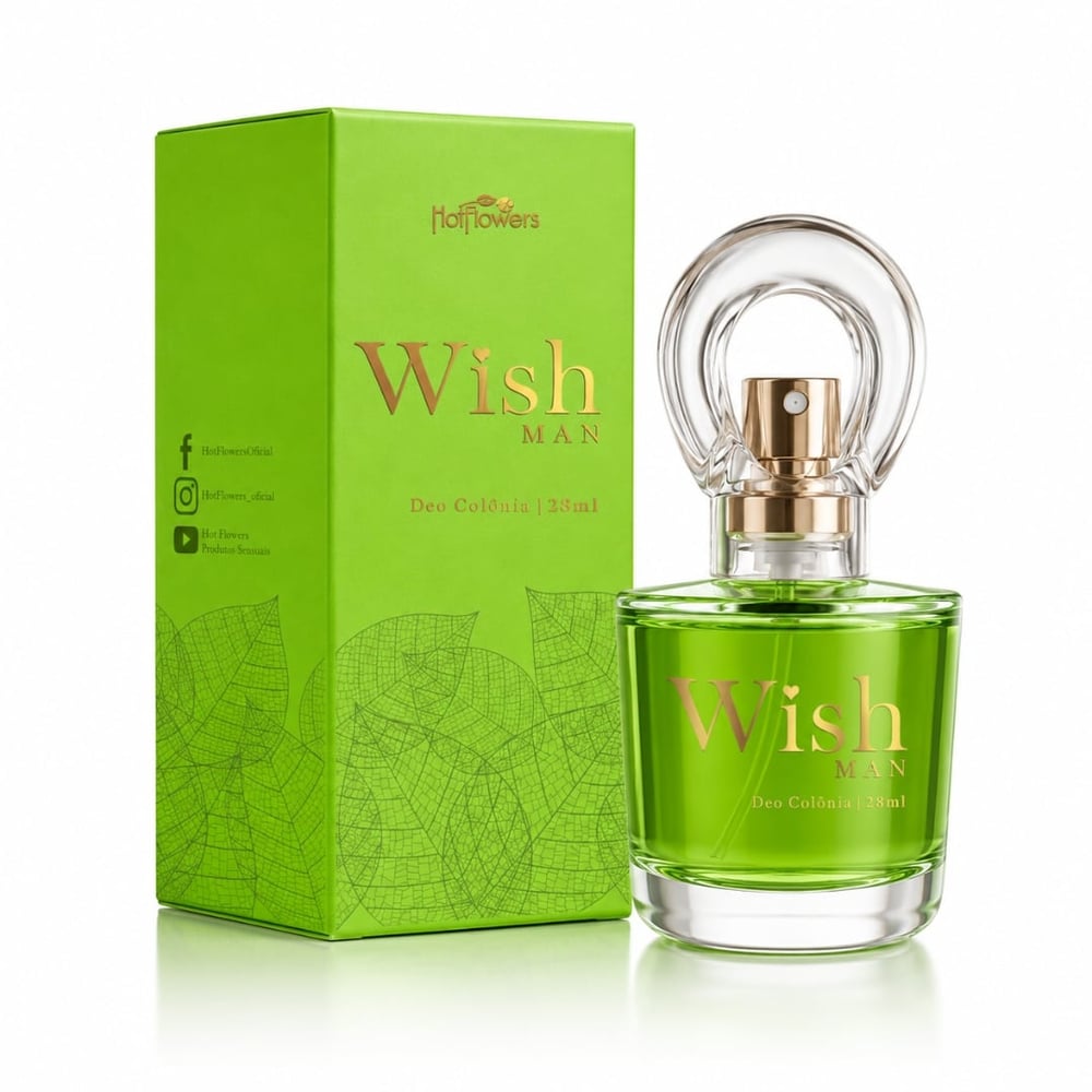 Deo Colônia Whish Man Com Feromones 28ml Hot Flowers