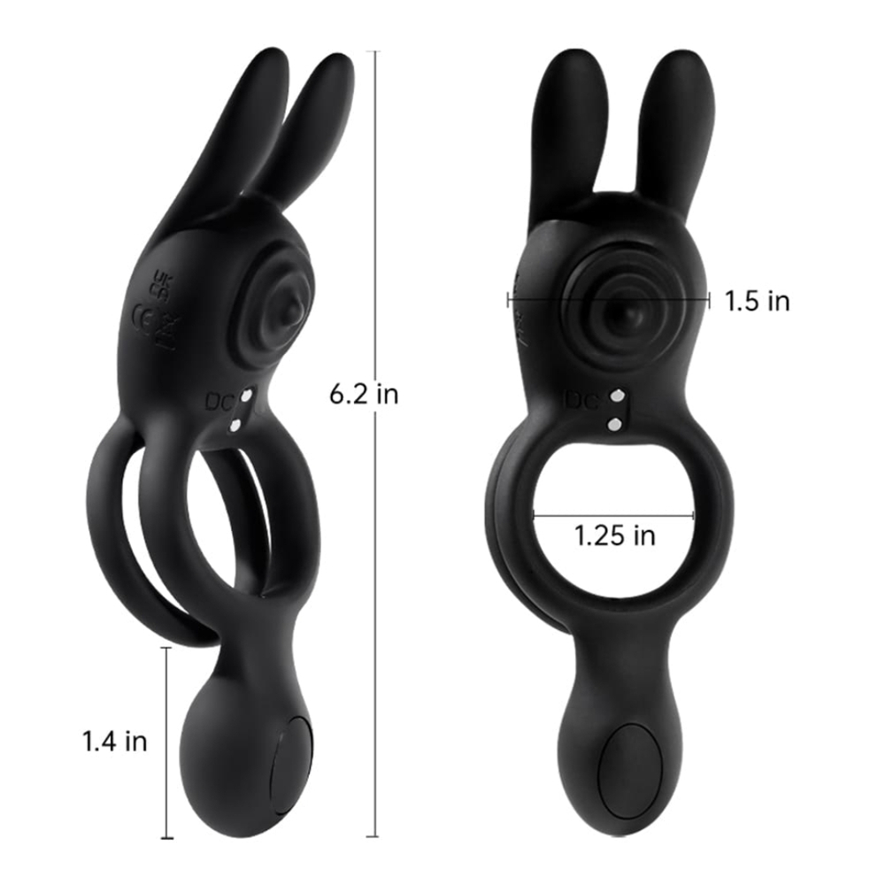 Anel Peniano Duplo Com Estimulador Clitoriano E Plug 9 Vibrações Vibe Toys