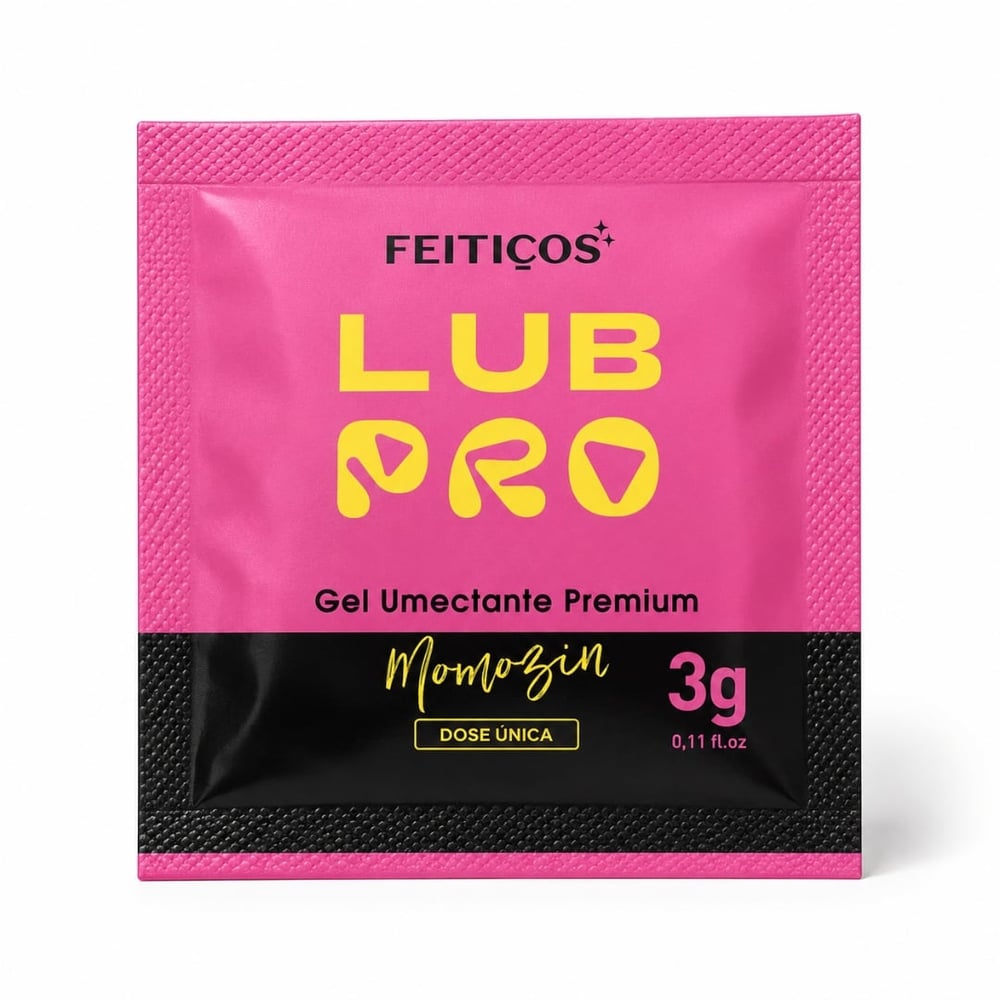 SACHÊ LUBPRO MOMOZIN LUBRIFICANTE PREMIUM BEIJÁVEL 3G FEITIÇOS